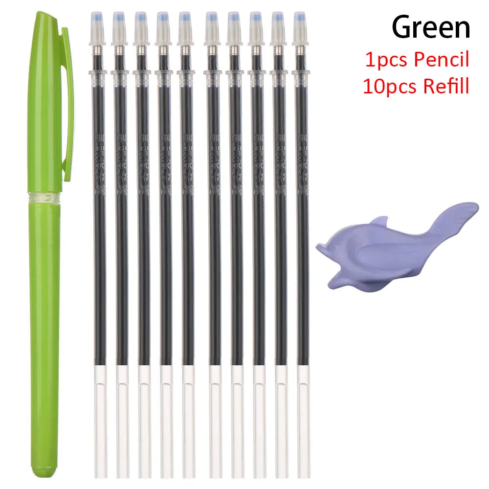 Pen + 5/10 Refills + Pen Holder
