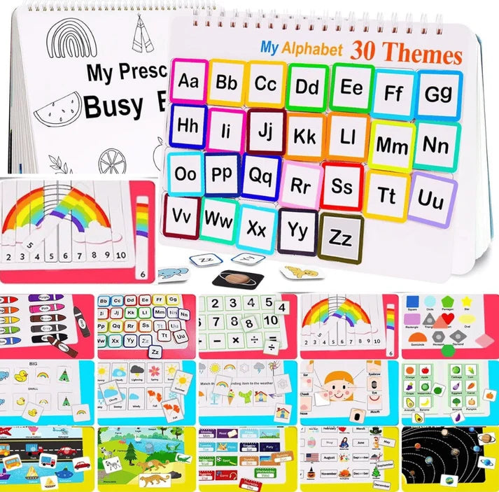 KiddoKrafty Preschool Busy Workbook for Kids 2-10