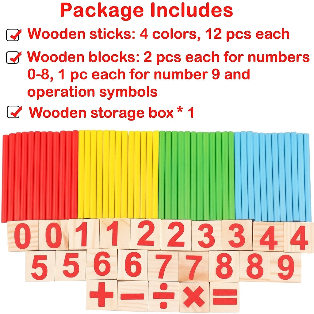 MathMagic Blocks : Colorful Counting Sticks for Kids