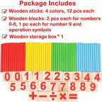 MathMagic Blocks : Colorful Counting Sticks for Kids