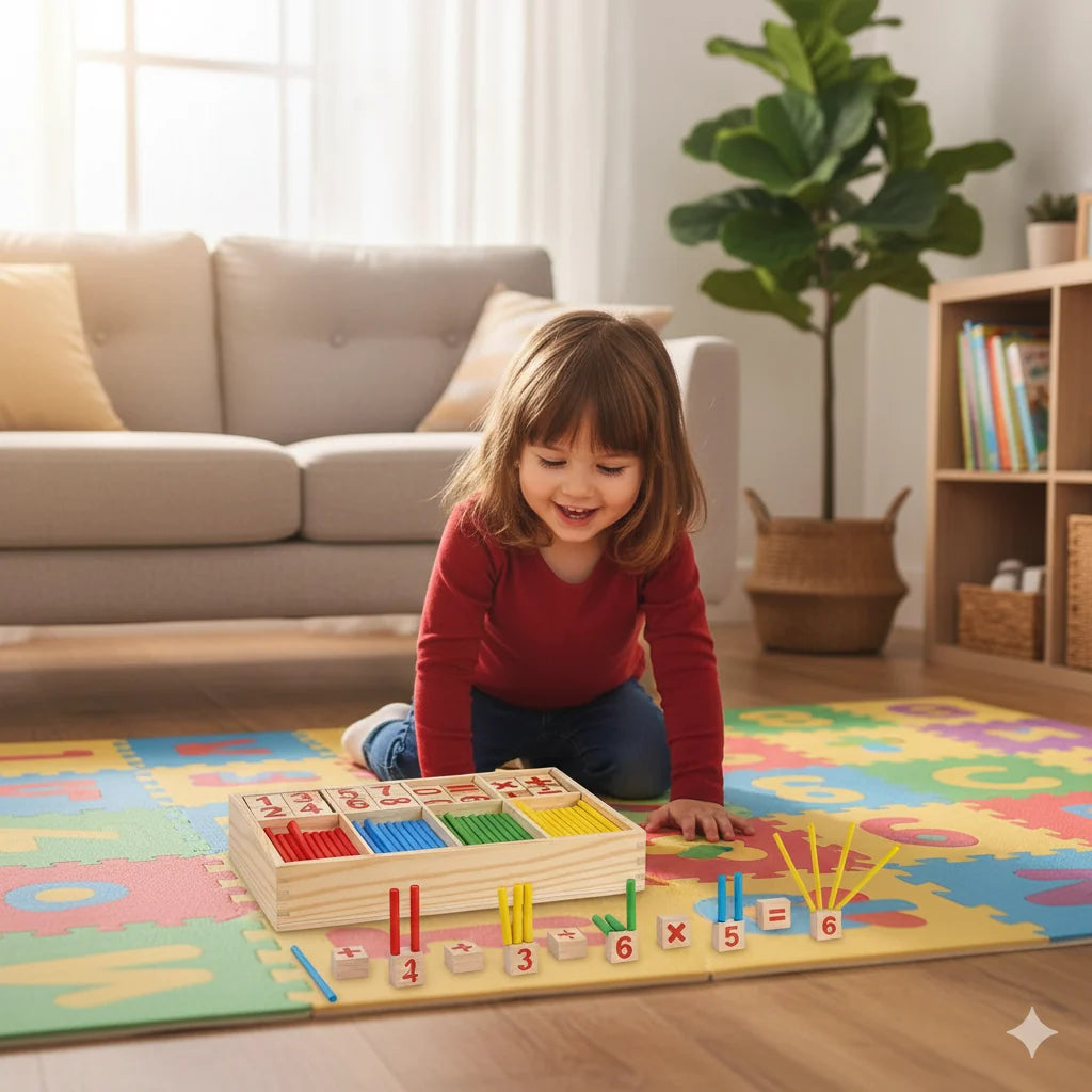 MathMagic Blocks : Colorful Counting Sticks for Kids