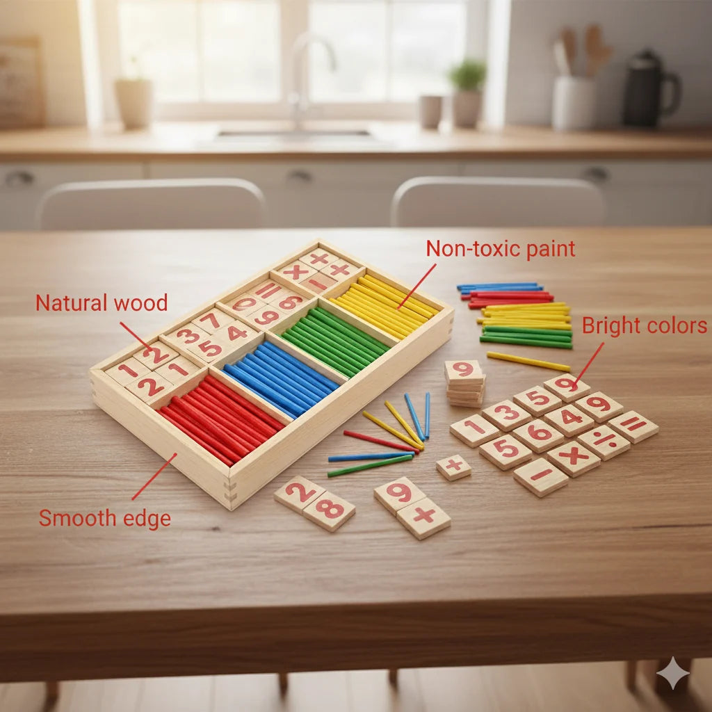 MathMagic Blocks : Colorful Counting Sticks for Kids