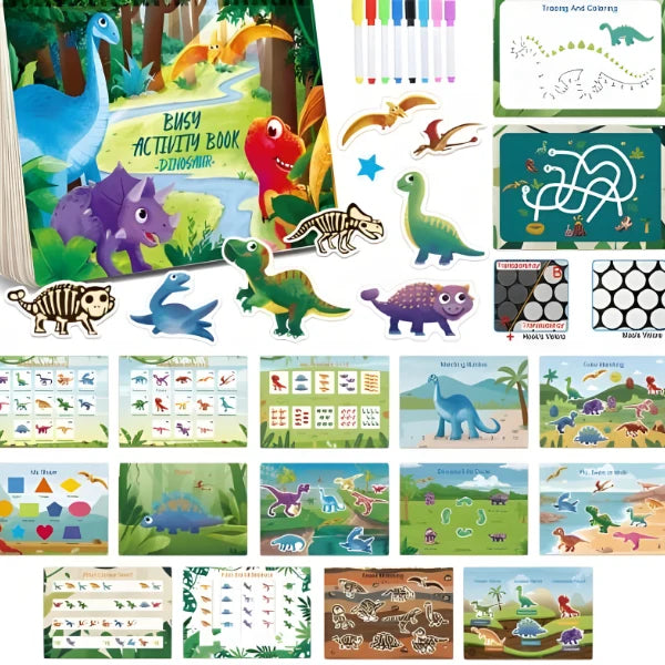 KiddoKrafty Preschool Busy Workbook for Kids 2-10