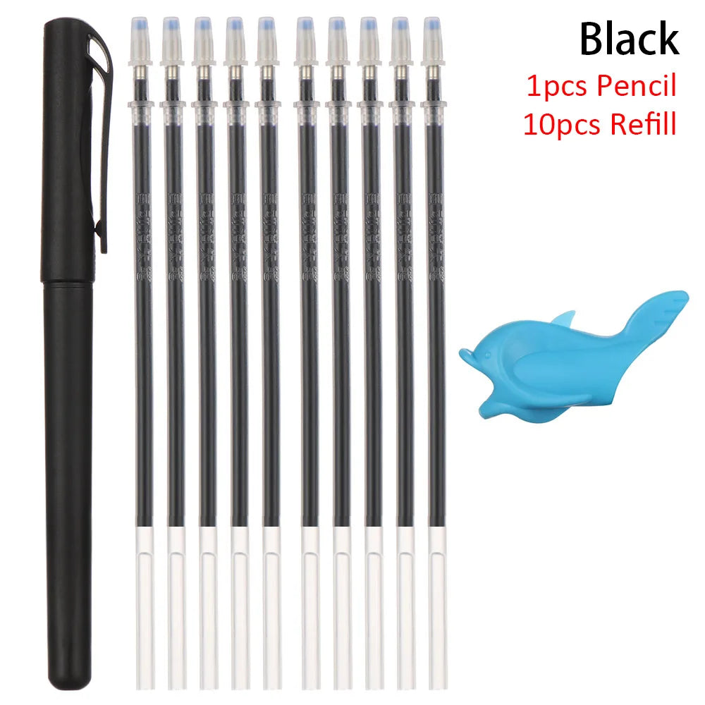 Pen + 5/10 Refills + Pen Holder