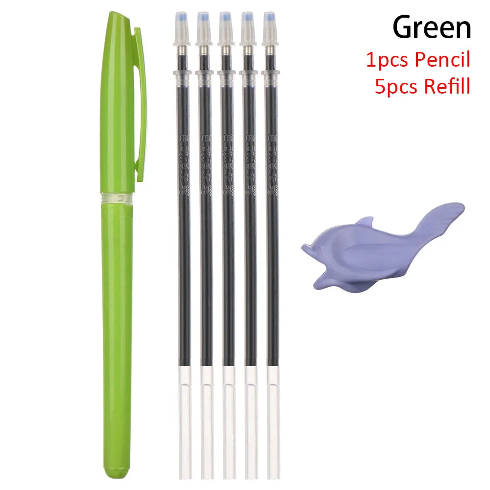 Pen + 5/10 Refills + Pen Holder