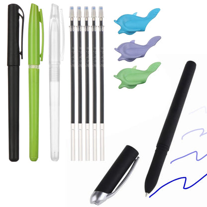Pen + 5/10 Refills + Pen Holder