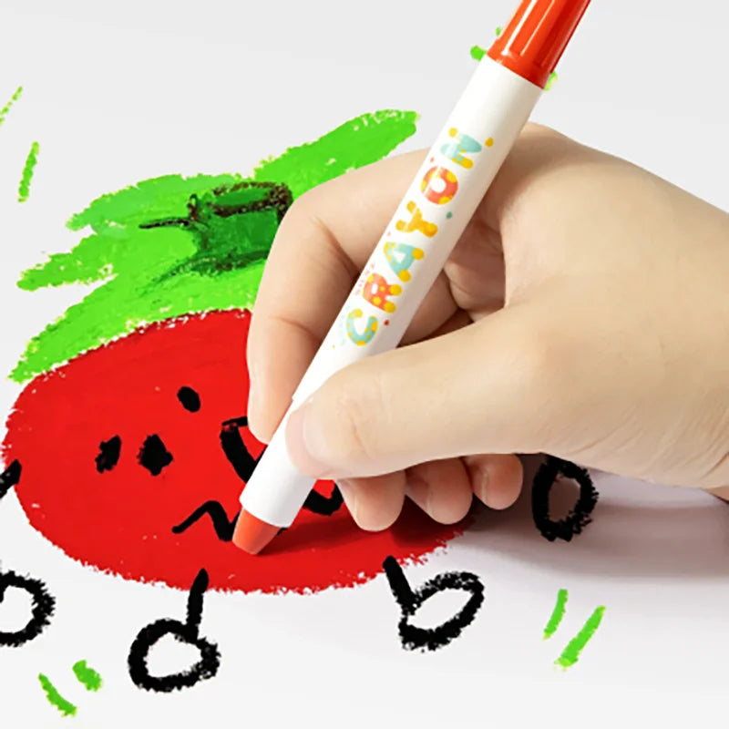 KiddoKrafty Jumbo Crayons — Safe, Washable, Made for Little Hands