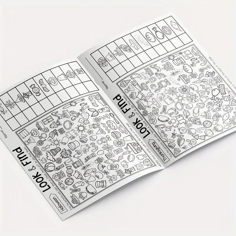 KiddoKrafty Look & Find Activity Book for Kids