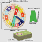 TimeWise Wooden Clock Game - Learn to Tell Time with Fun!