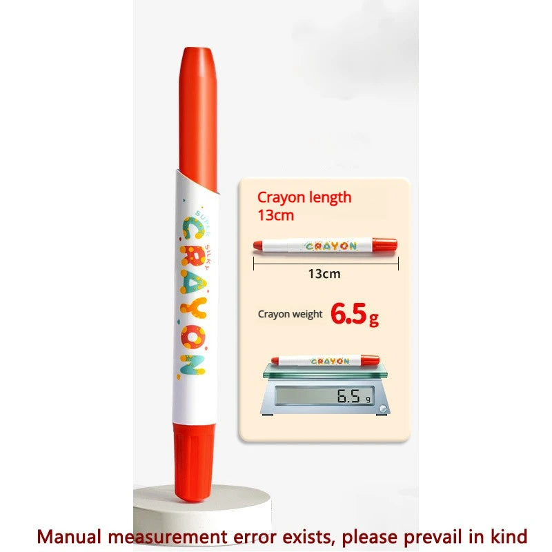 KiddoKrafty Jumbo Crayons — Safe, Washable, Made for Little Hands
