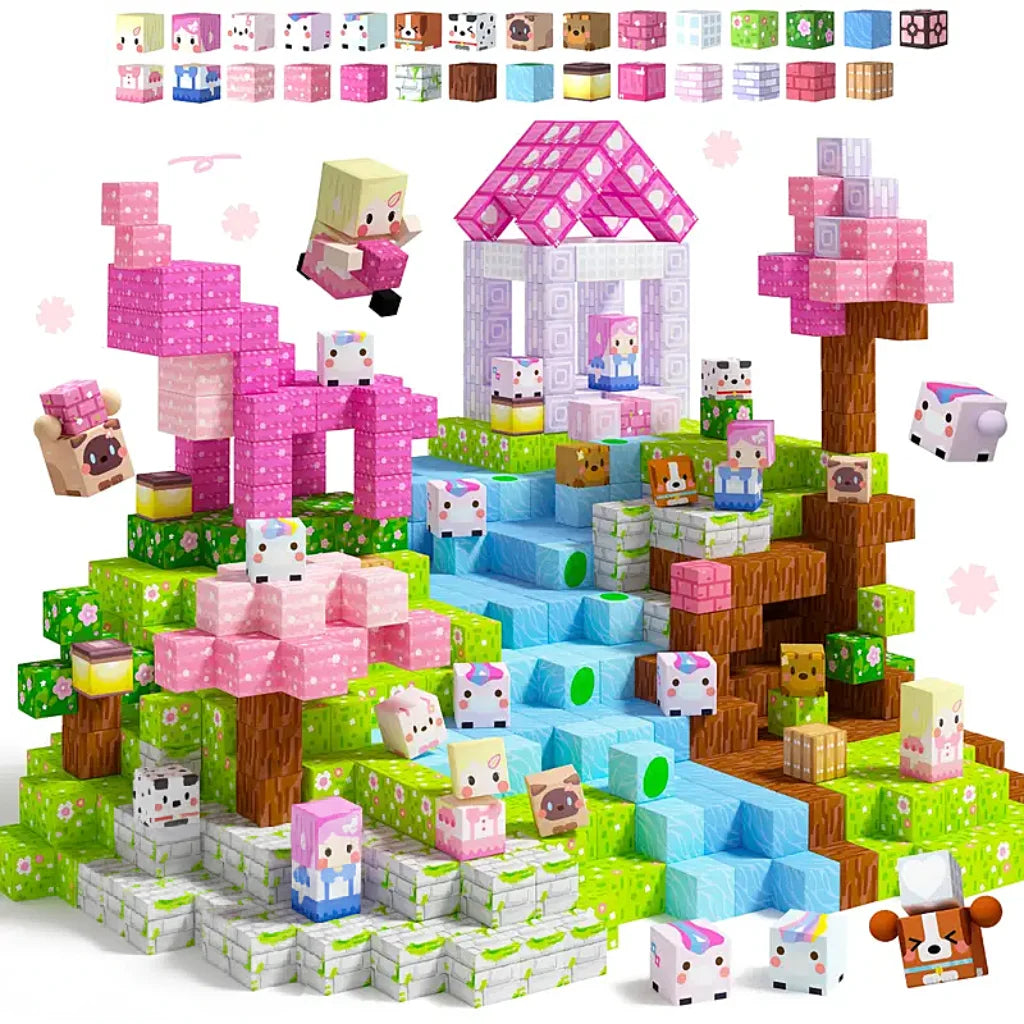 KiddoKrafty Magnetic Building Blocks – Creative STEM Construction Set