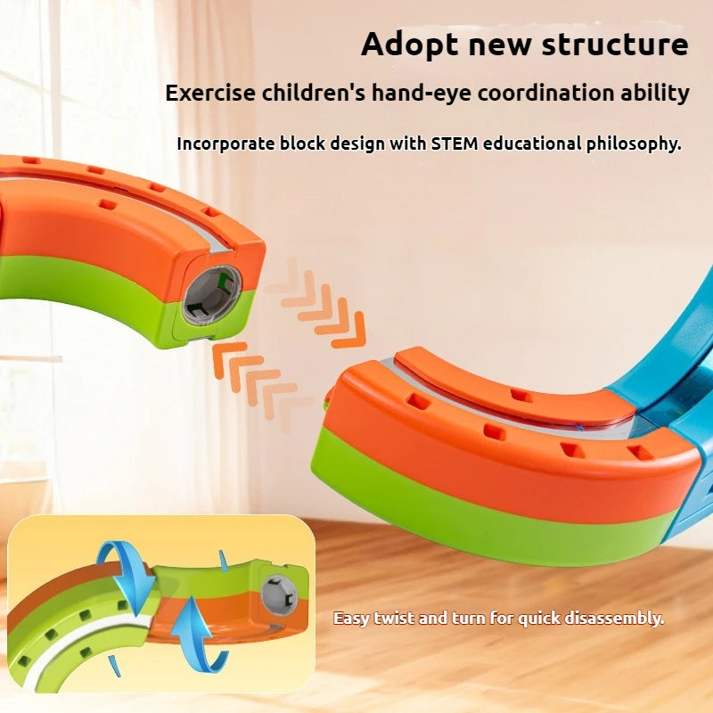 KiddoKrafty Electric Magnetic Track Train set for Kids Ages 3-8