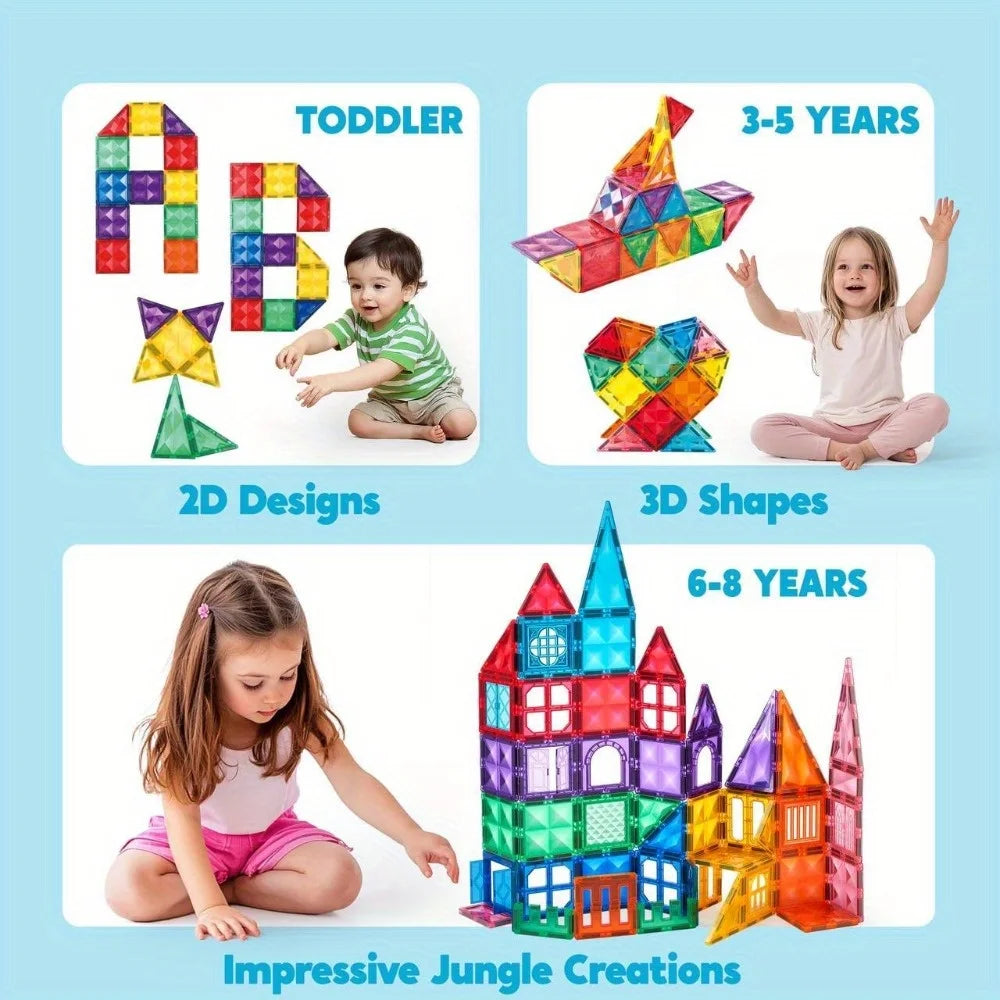 Creative BuildMasters - 4D Magnetic Block Adventures for Kids