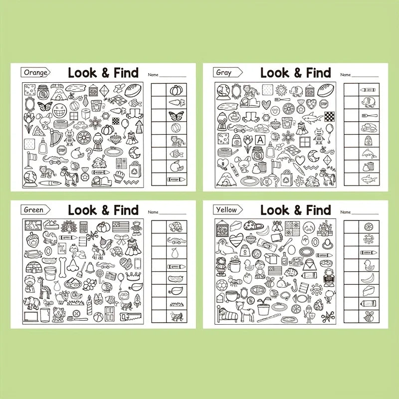 KiddoKrafty Look & Find Activity Book for Kids