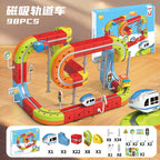 KiddoKrafty Electric Magnetic Track Train set for Kids Ages 3-8