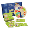 TimeWise Wooden Clock Game - Learn to Tell Time with Fun!