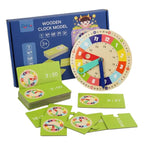 TimeWise Wooden Clock Game - Learn to Tell Time with Fun!