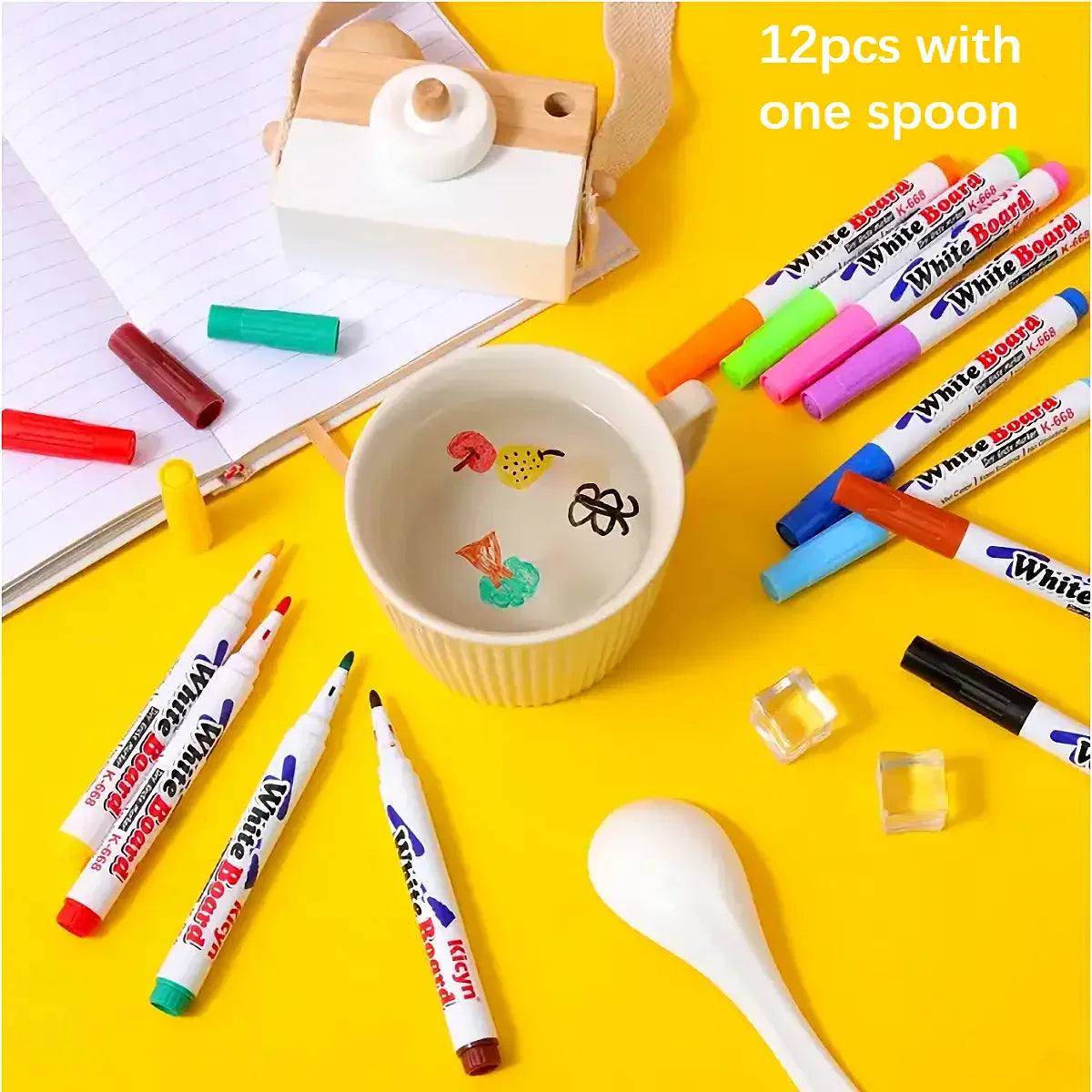 KiddoKrafty Magic 12 Colors Water Floating Pen