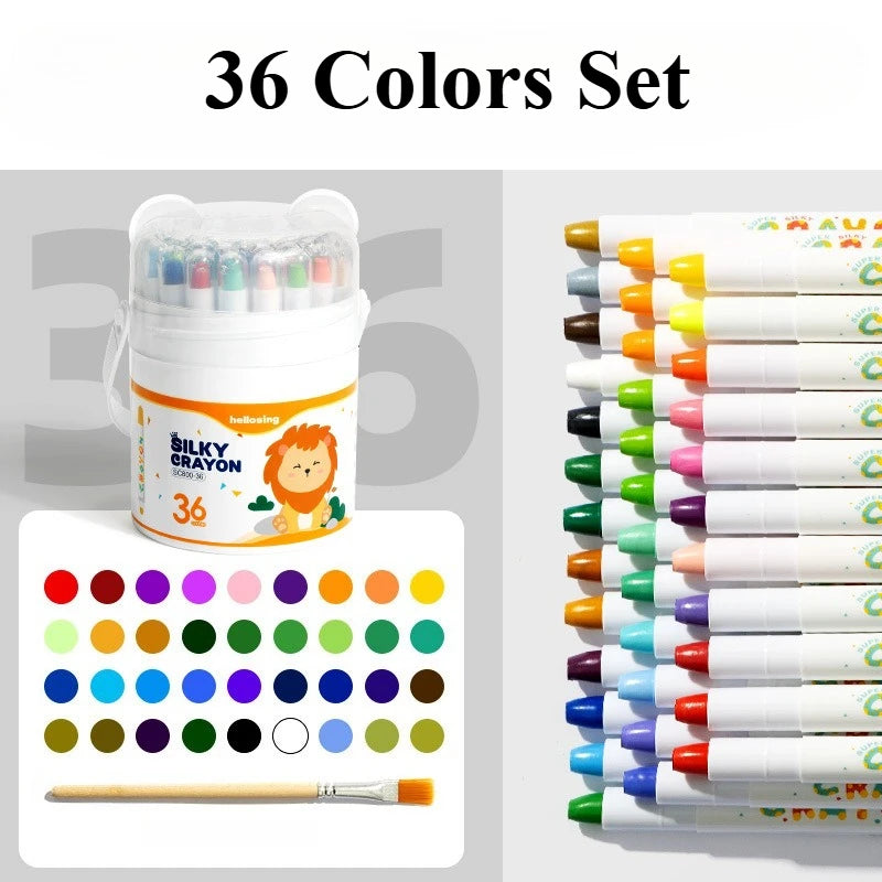 KiddoKrafty Jumbo Crayons — Safe, Washable, Made for Little Hands