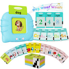 KiddoKrafty Bilingual Talking Flash Cards for Kids (English/Spanish/French)