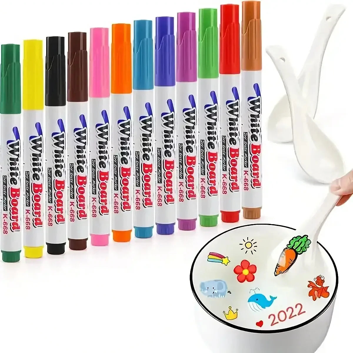 KiddoKrafty Magic 12 Colors Water Floating Pen