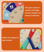 TimeWise Wooden Clock Game - Learn to Tell Time with Fun!