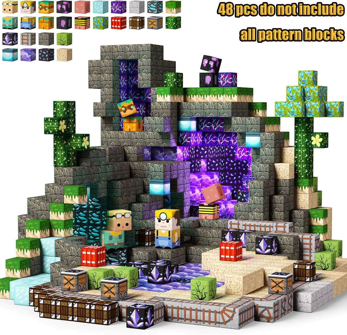 KiddoKrafty Magnetic Building Blocks – Creative STEM Construction Set