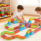KiddoKrafty Electric Magnetic Track Train set for Kids Ages 3-8