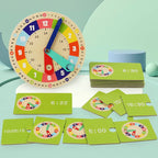 TimeWise Wooden Clock Game - Learn to Tell Time with Fun!
