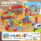KiddoKrafty Electric Magnetic Track Train set for Kids Ages 3-8