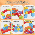 KiddoKrafty Electric Magnetic Track Train set for Kids Ages 3-8