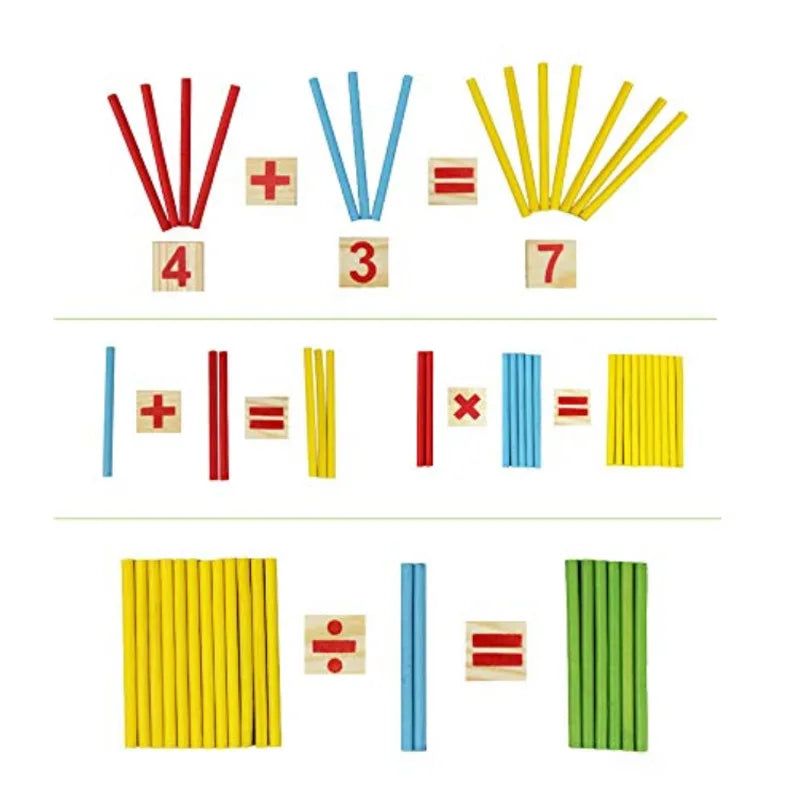 MathMagic Blocks : Colorful Counting Sticks for Kids