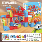 KiddoKrafty Electric Magnetic Track Train set for Kids Ages 3-8