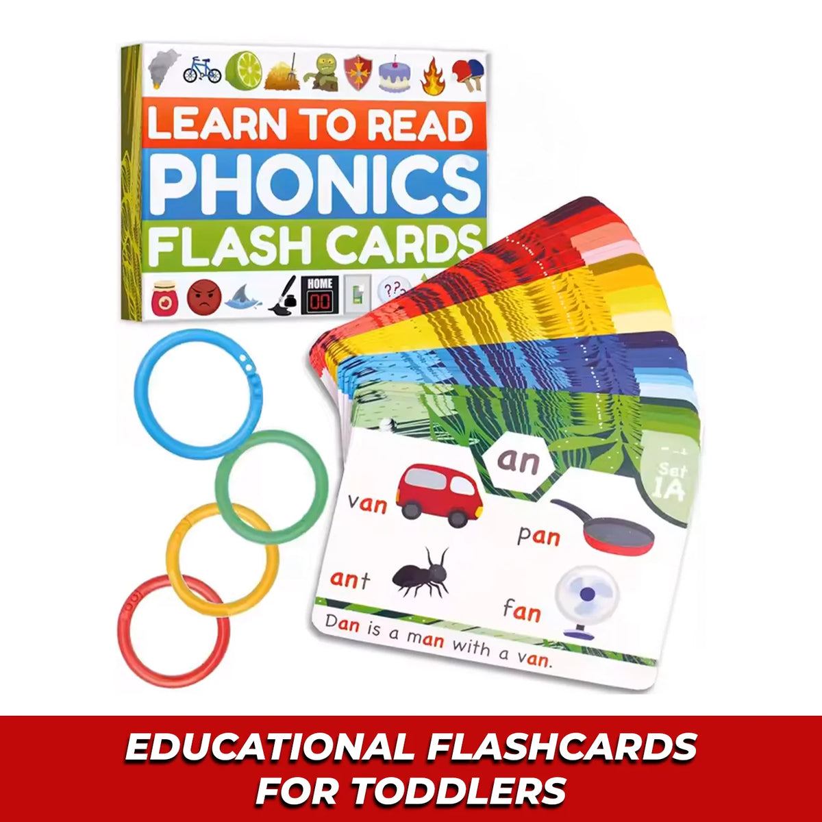 Phonics Power Flash Cards - Learn to Read in 20 Stages