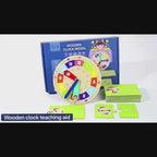 TimeWise Wooden Clock Game - Learn to Tell Time with Fun!