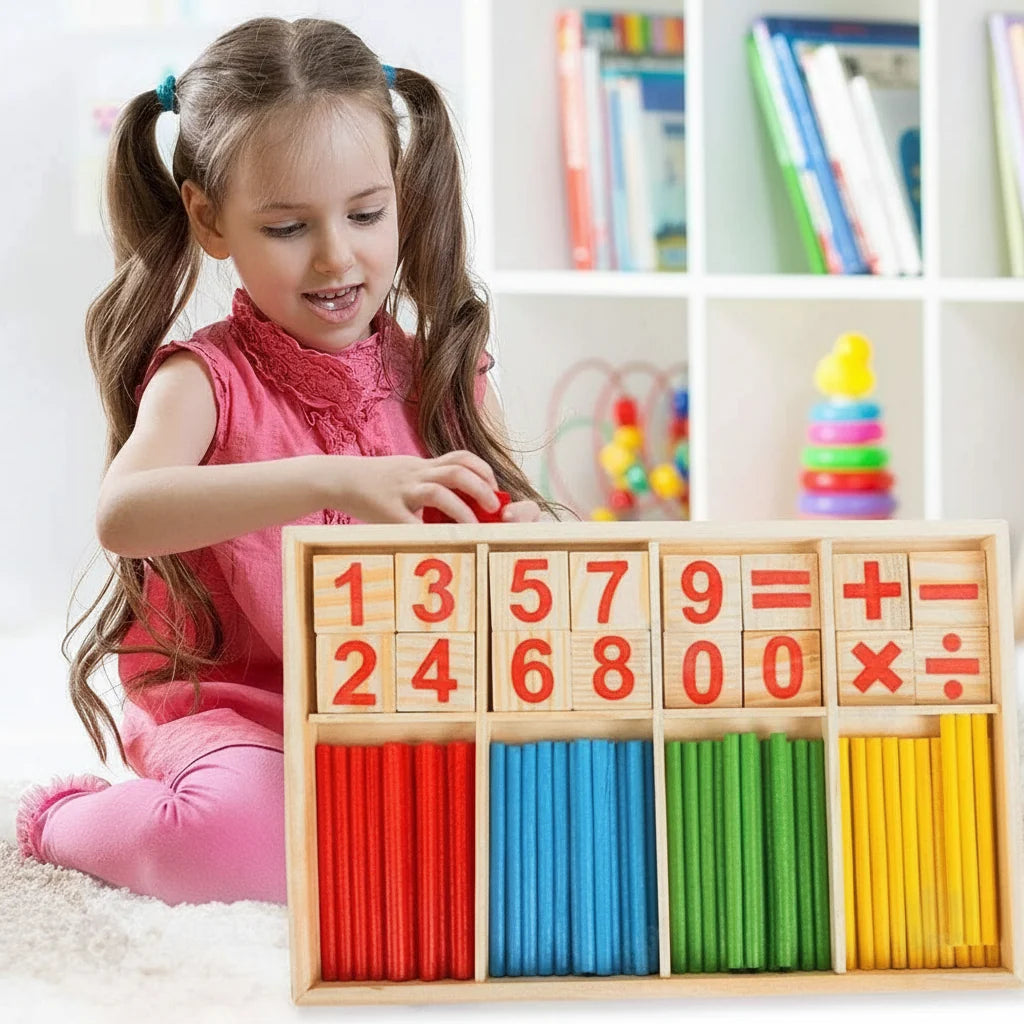 MathMagic Blocks : Colorful Counting Sticks for Kids
