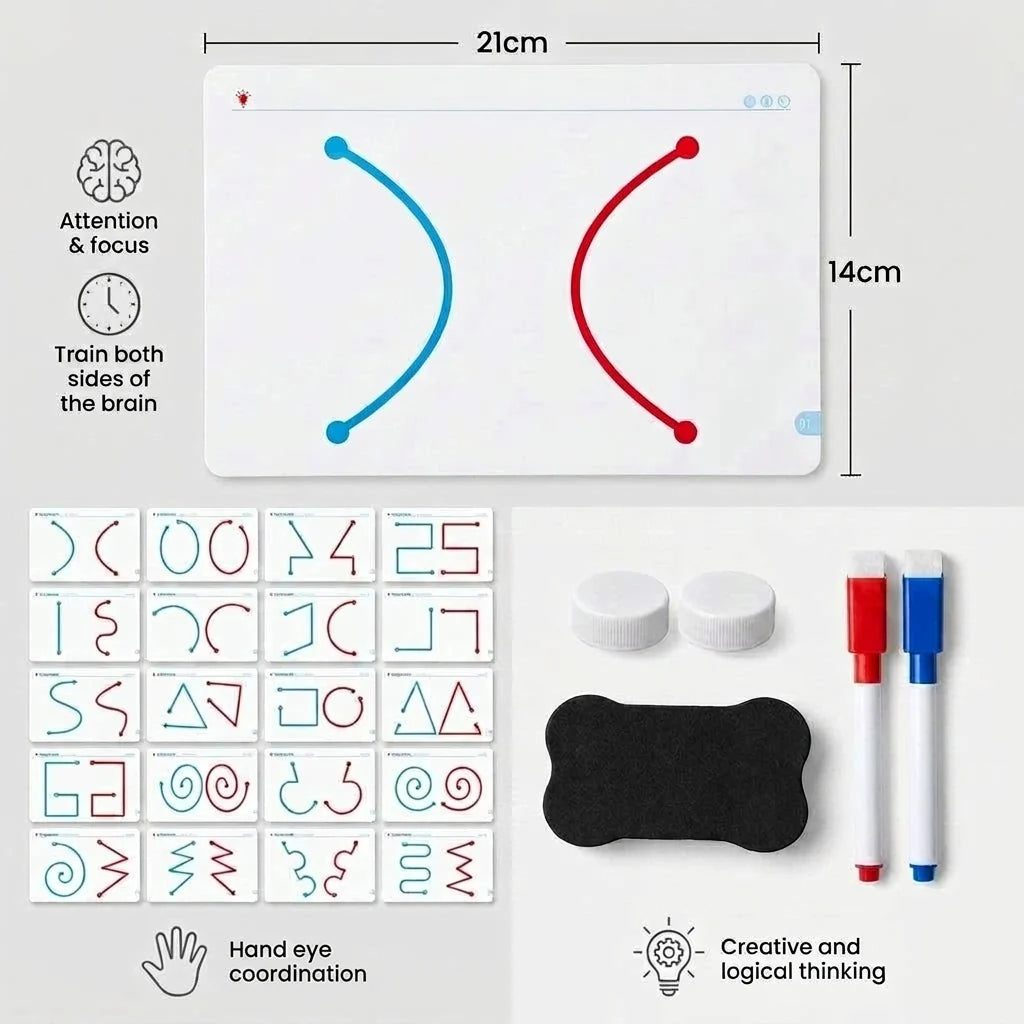 Educational Left Right Brain Training Cards